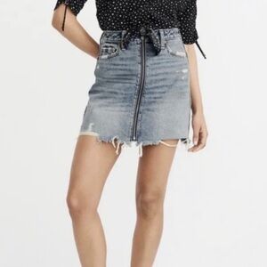 Abercrombie & Fitch Denim Zipper Skirt 25 0
